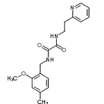 CAS#: 745047-97-6, N-(2-Methoxy-4-methylbenzyl)-N'-[2-(2-pyridinyl)ethyl]ethanediamide