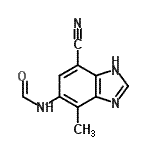 CAS 登录号：745048-52-6， N-(7-氰基-4-甲基-1H-苯并咪唑-5-基)甲酰胺