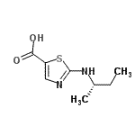 CAS#: 745077-98-9, 2-[(2S)-2-Butanylamino]-1,3-thiazole-5-carboxylic acid