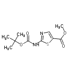 CAS#: 745078-03-9, Methyl 2-({[(2-methyl-2-propanyl)oxy]carbonyl}amino)-1,3-thiazole-5-carboxylate