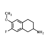 CAS#: 745780-17-0, 7-Fluoro-6-methoxy-1,2,3,4-tetrahydro-2-naphthalenamine
