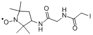 CAS 登录号：74648-17-2， N-[(3S)-1-羟基-2,2,5,5-四甲基-吡咯烷-3-基]-2-(2-碘乙酰氨基)乙酰胺