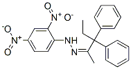 CAS 登录号：7468-77-1， N-(3,3-二苯基戊烷-2-亚基氨基)-2,4-二硝基-苯胺