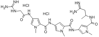 CAS#: 74687-37-9, N-(4-Amino-4-Iminobutan-2-Yl)-4-[[4-[[4-[[2-(Diaminomethylideneamino)Acetyl]Amino]-1-Methylpyrrole-2-Carbonyl]Amino]-1-Methylpyrrole-2-Carbonyl]Amino]-1-Methylpyrrole-2-Carboxamide Dihydrochloride