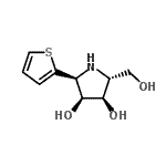 CAS#: 747398-65-8, (2R,3R,4S,5S)-2-(Hydroxymethyl)-5-(2-thienyl)-3,4-pyrrolidinediol