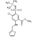 CAS 登录号：74793-84-3， 2-氯-4-[(2-呋喃甲基)氨基]-5-(甲氧羰基)-N-(三甲基硅烷基)亚胺代苯磺酸