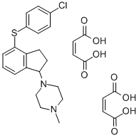 CAS#: 74801-44-8, 4-(4-Chlorophenylthio)-1-(4-methylpiperazino)indane bis(hydrogen maleate)