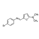 CAS#: 748070-46-4, 5-{(E)-[(4-Bromophenyl)imino]methyl}-N,N-dimethyl-2-furanamine