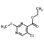 CAS 登录号：74840-35-0， 乙基5-氯-2-(甲硫基)-4-嘧啶羧酸酯