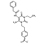 CAS#: 748794-96-9, N-{6-Amino-1-[2-(4-nitrophenyl)ethyl]-2,4-dioxo-3-propyl-1,2,3,4-tetrahydro-5-pyrimidinyl}-2-phenylacetamide