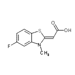 CAS#: 749255-37-6, (2Z)-(5-Fluoro-3-methyl-1,3-benzothiazol-2(3H)-ylidene)acetic acid