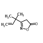 CAS#: 74949-52-3, 3-(2-Methyl-3-buten-2-yl)-1,2-oxazol-5(4H)-one