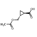 CAS 登录号：749885-54-9， (1R,2R)-2-(乙酰氧基甲基)环丙烷羧酸