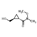 CAS#: 749885-67-4, (1S,2S)-2-(Hydroxymethyl)-N-methoxy-N-methylcyclopropanecarboxamide
