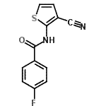 CAS 登录号：749919-77-5， N-(3-氰基-2-噻吩基)-4-氟苯甲酰胺