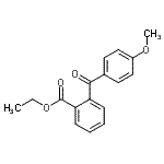 CAS 登录号：750633-79-5， 乙基2-(4-甲氧基苯甲酰基)苯甲酸酯