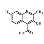 CAS#: 750643-72-2, 7-Chloro-3-hydroxy-2-methyl-4-quinolinecarboxylic acid