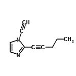 CAS 登录号：750647-95-1， 1-乙炔基-2-(1-戊炔-1-基)-1H-咪唑