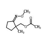 CAS 登录号：750649-24-2， [(2Z)-2-(甲氧基亚胺)-1-甲基环戊基]甲基乙酸酯