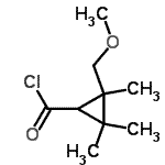 CAS 登录号：75145-29-8， 2-(甲氧基甲基)-2,3,3-三甲基环丙烷羰基氯化物