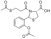 CAS 登录号：75147-56-7， 2-(2-乙酰氧基苯基)-3-(3-乙酰基硫基丙酰)-1,3-噻唑烷-4-羧酸