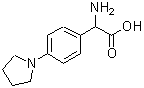 CAS#: 75176-62-4, Amino[4-(1-pyrrolidinyl)phenyl]acetic acid