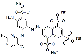 CAS#: 75198-88-8, Tetrasodium 7-[4-Amino-2-[(5-Chloro-2-Fluoro-6-Methylpyrimidin-4-Yl)Amino]-5-Sulfonatophenyl]Diazenylnaphthalene-1,3,5-Trisulfonate