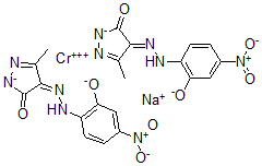 CAS#: 75199-07-4, Sodium; Chromium(+3) Cation; (4E)-5-Methyl-4-[(4-Nitro-2-Oxidophenyl)Hydrazinylidene]Pyrazol-3-Olate