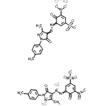 CAS#: 75214-57-2, Bis[3-[[4,5-dihydro-3-methyl-1-(4-methylphenyl)-5-oxo-1H-pyrazol-4-yl]azo]-4-hydroxy-5-nitrobenzenesulfonato]-chromate trisodium salt
