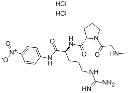 CAS 登录号：75241-23-5， 肌氨酰-脯氨酰-精氨酰对硝基苯胺二盐酸盐