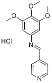 CAS 登录号：75273-85-7， 1-吡啶-4-基-N-(3,4,5-三甲氧基苯基)甲烷亚胺盐酸盐