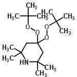 CAS#: 75279-29-7, 2,2,6,6-Tetramethyl-4,4-bis[(2-methyl-2-propanyl)peroxy]piperidine