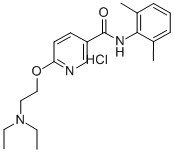 CAS#: 75348-38-8, 6-(2-Diethylaminoethoxy)-N-(2,6-Dimethylphenyl)Pyridine-3-Carboxamide Hydrochloride