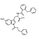 CAS#: 753504-14-2, 1-[(Benzyloxy)carbonyl]-5-methyl-N-(2-phenoxybenzoyl)tryptophan