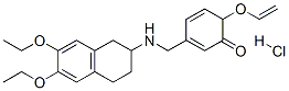 CAS#: 75370-45-5, 3-[[(6,7-Diethoxy-1,2,3,4-Tetrahydronaphthalen-2-Yl)Amino]Methyl]-6-Ethenoxycyclohexa-2,4-Dien-1-One Hydrochloride