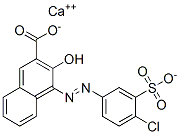 CAS 登录号：7538-59-2， 4-[2-(4-氯-3-磺基苯基)偶氮]-3-羟基-2-萘羧酸钙盐(1:1)