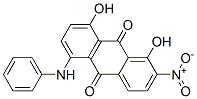 CAS 登录号：75431-62-8， (4aS,9aS)-4,5-二羟基-6-硝基-1-(苯基氨基)-4a,9a-二氢蒽-9,10-二酮