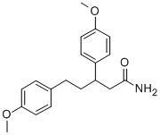 CAS#: 75436-84-9, 3,5-Bis(4-Methoxyphenyl)Pentanamide