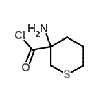 CAS#: 754916-86-4, 3-Aminotetrahydro-2H-thiopyran-3-carbonyl chloride