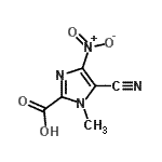 CAS 登录号：754917-50-5， 5-氰基-1-甲基-4-硝基-1H-咪唑-2-羧酸