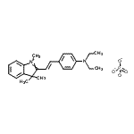 CAS#: 75535-16-9, N,N-diethyl-4-[(E)-2-(1,3,3-trimethylindol-1-ium-2-yl)vinyl]aniline phosphate