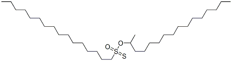 CAS 登录号：7559-44-6， 1-十六烷硫代磺酸S-十六烷基酯