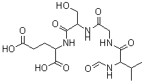 CAS 登录号：75680-41-0， N-甲酰基-L-缬氨酰-甘氨酰-L-丝氨酰-L-谷氨酸
