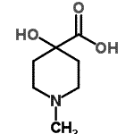 CAS#: 757127-21-2, 4-Hydroxy-1-methyl-4-piperidinecarboxylic acid