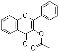 CAS 登录号：7578-68-9， 4-氧代-2-苯基-4H-苯并吡喃-3-基乙酸酯