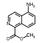 CAS#: 75795-42-5, Methyl 5-amino-1-isoquinolinecarboxylate