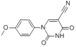 CAS 登录号：75837-81-9， 1-(4-甲氧基苯基)-2,4-二氧代-1,2,3,4-四氢-5-嘧啶甲腈