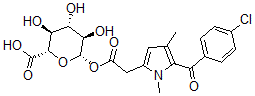 CAS#: 75871-31-7, (2S,3S,4S,5R,6S)-6-[2-[5-(4-Chlorobenzoyl)-1,4-Dimethylpyrrol-2-Yl]Acetyl]Oxy-3,4,5-Trihydroxyoxane-2-Carboxylic Acid