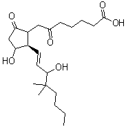 CAS#: 75874-32-7, (8xi,13E)-11,15-Dihydroxy-16,16-dimethyl-6,9-dioxoprost-13-en-1-oic acid
