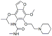 CAS 登录号：75883-77-1， 1-[7-甲氧基-6-(2-哌啶-1-基乙氧基)-4-丙-2-基氧基-1-苯并呋喃-5-基]-3-甲基脲
